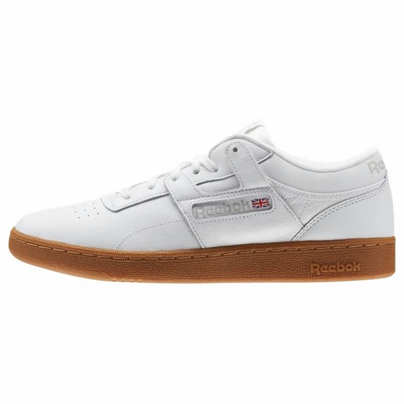 Tenisi Reebok Club Workout Barbati Albi/Gri Romania WC5333RT